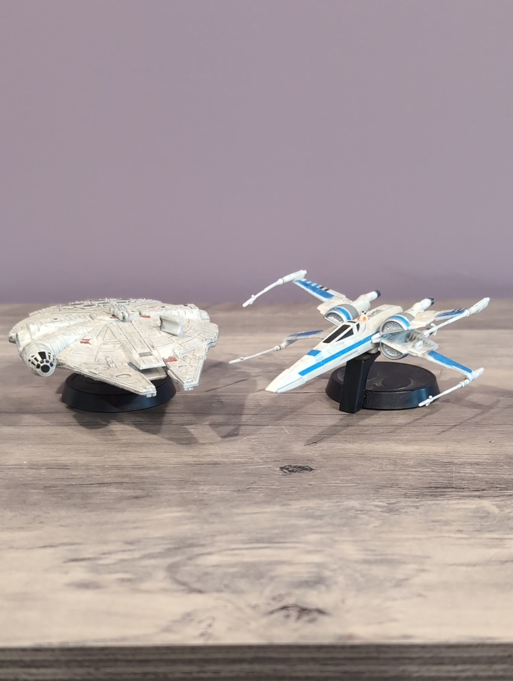 Millennium Falcon And Xwing Display Figures